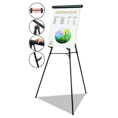 Telescoping Tripod Display Easel | Metal, Black