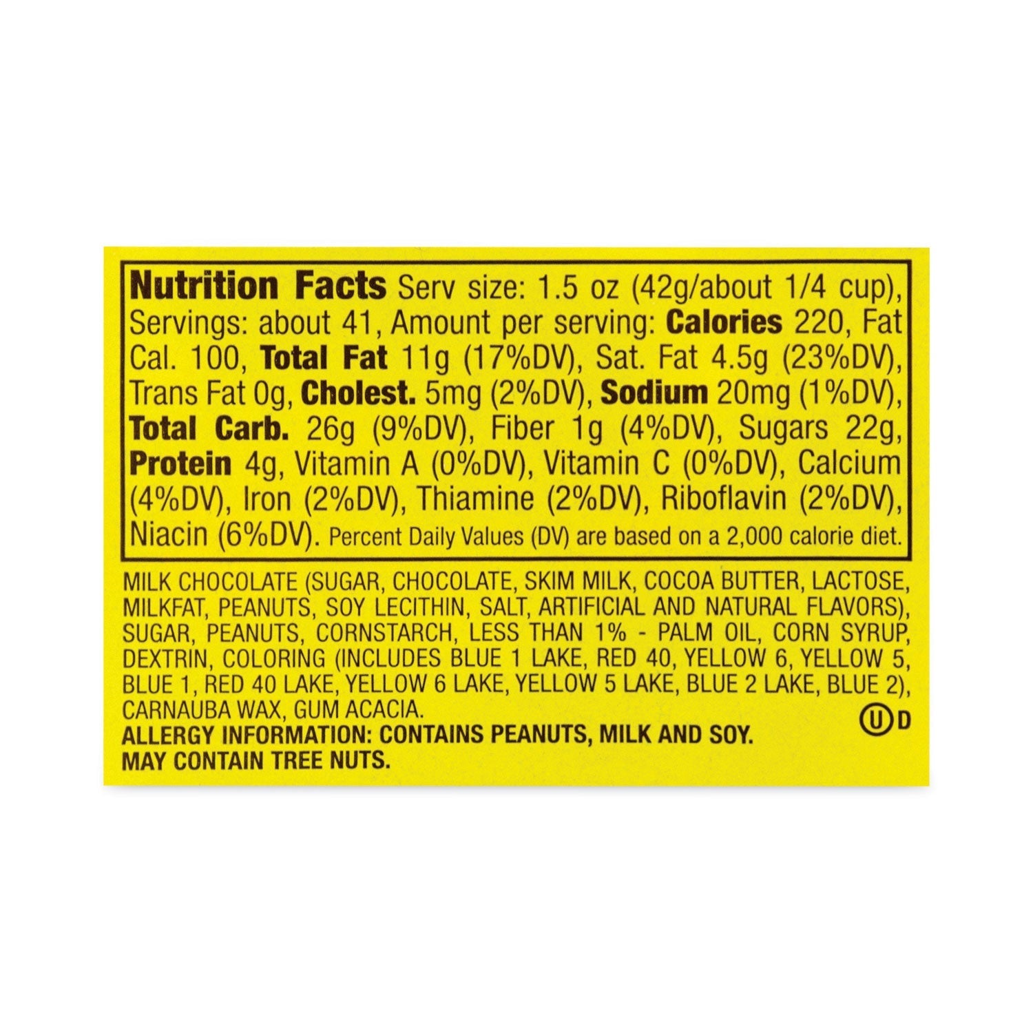 M & M's® Milk Chocolate Peanut Candies, 62 oz Tub - Bloom Skins
