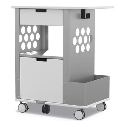Safco Mobile Storage Cart | 2-Drawer | White