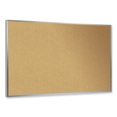 Ghent Natural Cork Bulletin Board with Wood Frame, 72.5" x 48.5", Tan Surface, Oak Finished Wood Frame - Bloom Skins
