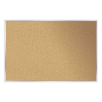 Ghent Natural Cork Bulletin Board with Wood Frame, 60.5" x 48.5", Tan Surface, Oak Finished Wood Frame - Bloom Skins