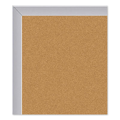 Ghent Natural Cork Bulletin Board with Wood Frame, 60.5" x 48.5", Tan Surface, Oak Finished Wood Frame - Bloom Skins