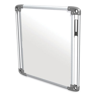 Ghent Nexus Double-Sided Portable Whiteboard Tablet, 27.88" x 27.88", White Surface, Satin Aluminum Frame