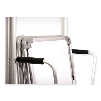 Ghent Nexus Double-Sided Portable Whiteboard Tablet, 27.88" x 27.88", White Surface, Satin Aluminum Frame