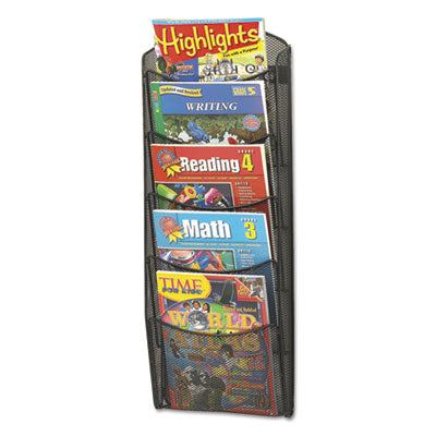 Onyx Mesh Literature Rack | 5 Compartments