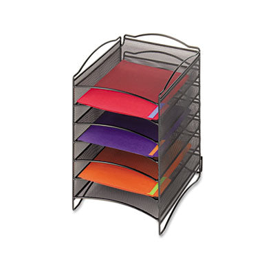 Onyx Steel Mesh Literature Sorter | 6 Comp.