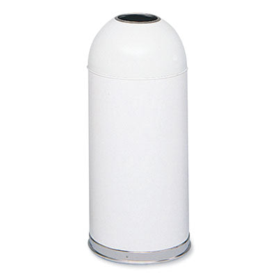 Safco Open Top Dome Receptacle | 15 gal White