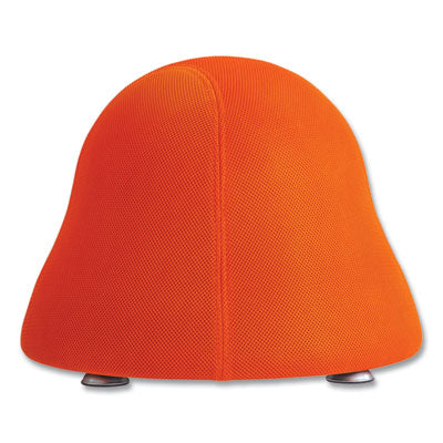 Runtz Ball Chair | Backless, Orange, Silver