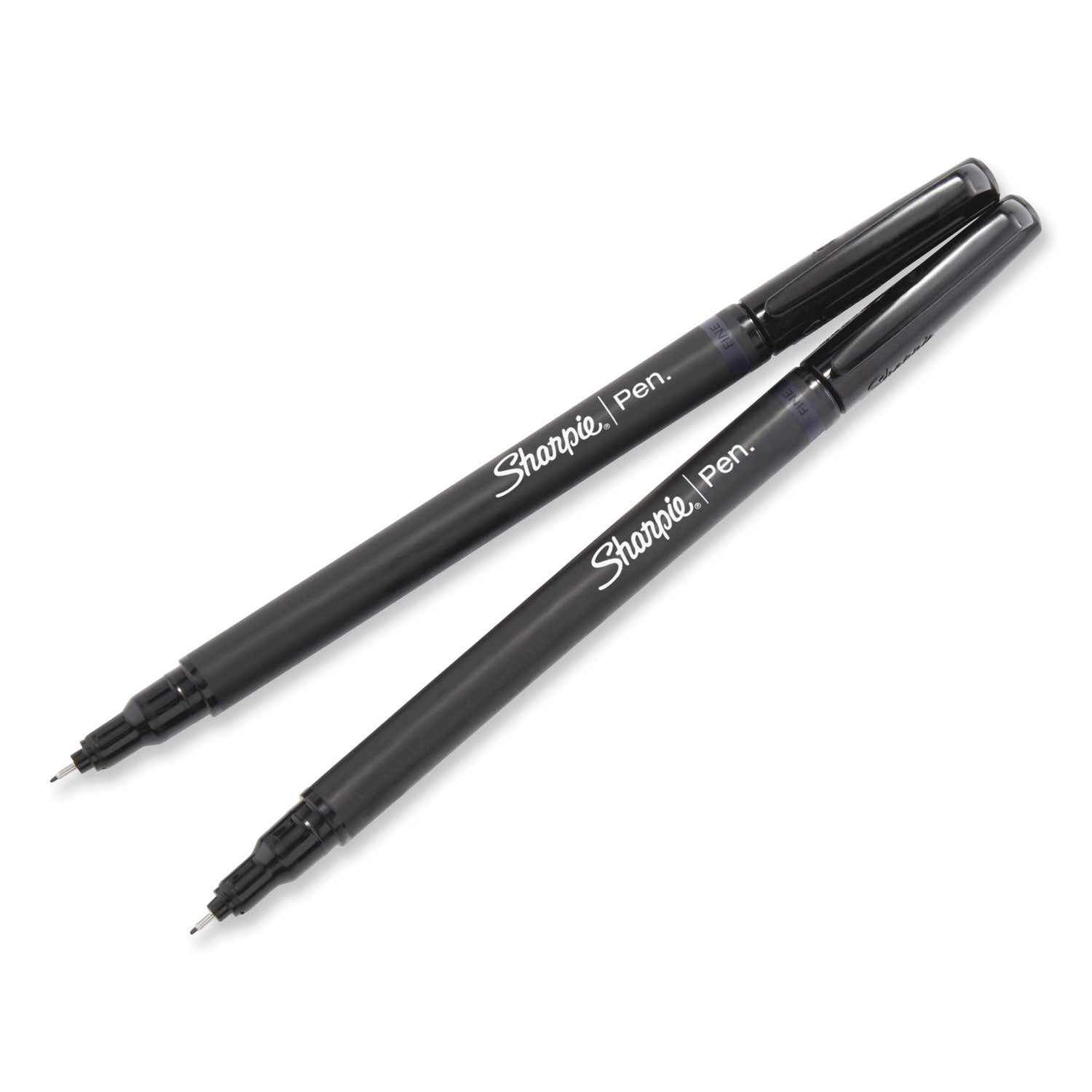 Sharpie® Art Pen Porous Point Pen, Stick, Fine 0.4 Mm, Assorted Ink Colors, Black Barrel, 24/pack
