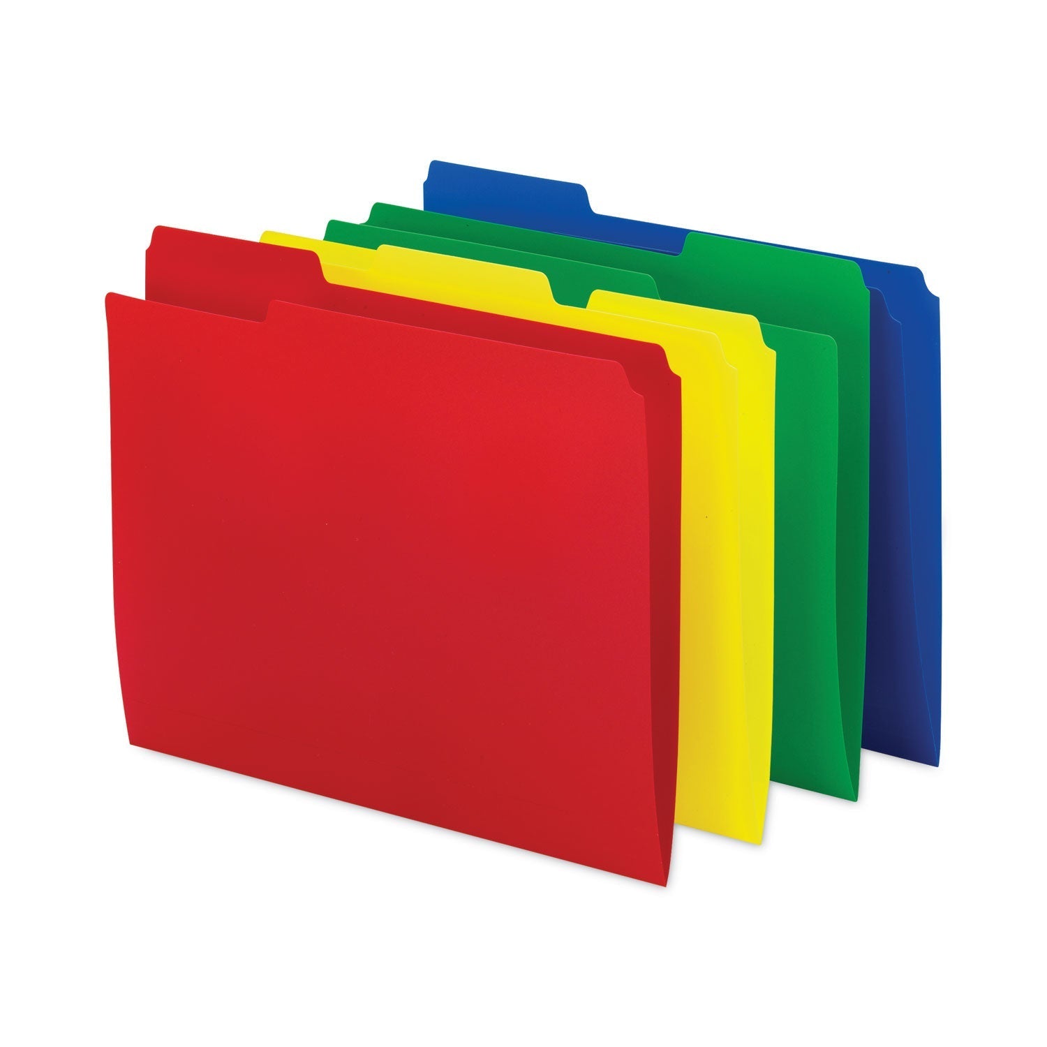 Poly Colored File Folders | Assorted, 12/Pack