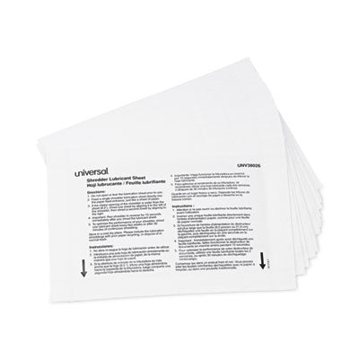 Universal Shredder Lubricant Sheets | 24/Pack