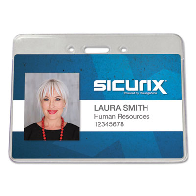SICURIX Proximity Badge Holder | Horizontal 50/Pack