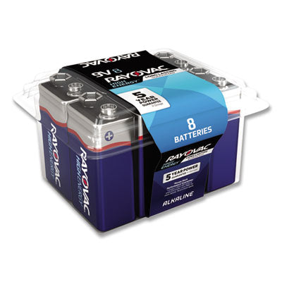 Rayovac High Energy Alkaline 9v Batteries | 8/Pack