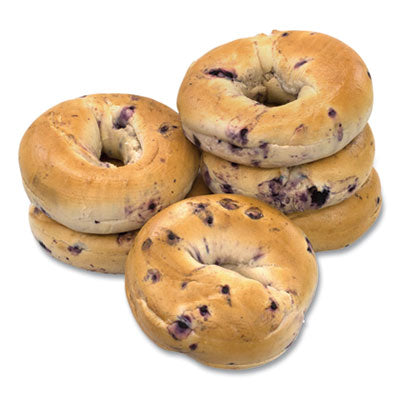 Fresh Blueberry Bagels | Pre-Sliced 6-Pack