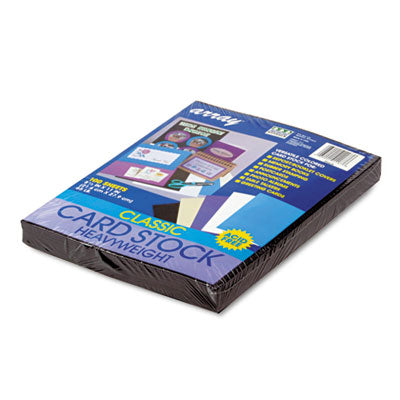 Pacon Array Card Stock | 65 lb Black 100/Pack
