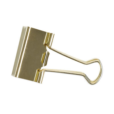 U Brands Binder Clips | Medium, Gold, 72/Pack