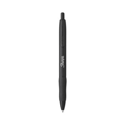 Sharpie® S-Gel™ S-Gel Premium Metal Barrel Gel Pen, Retractable, Medium 0.7 mm, Black Ink, Black Barrel, 4/Pack - Bloom Skins