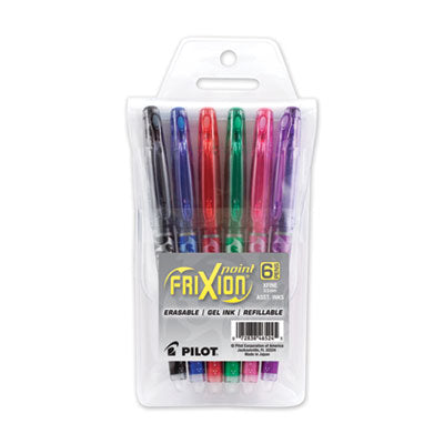 Frixion Ball Erasable Gel Pen | 6/Pack, Assorted