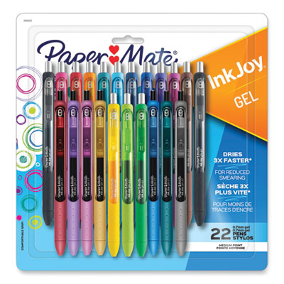 Paper Mate Inkjoy Gel Pen | Assorted, 22/Pack