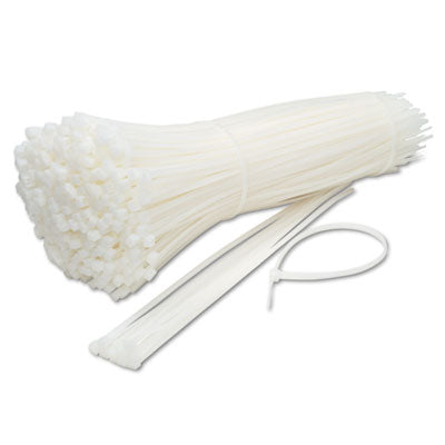 Nylon Cable Ties | 11", 50lb, Natural, 500/Pack