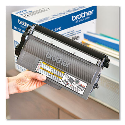 Brother TN7502PK High-Yield Toner | Black, 2-PK