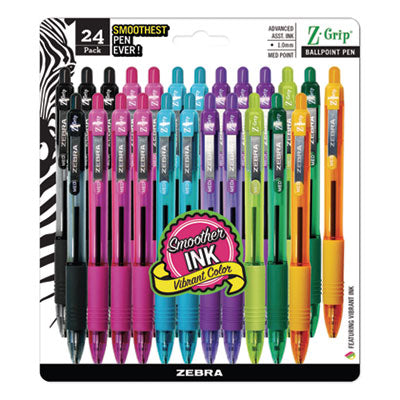 Z-Grip Ballpoint Pen | Assorted | 24-Pack