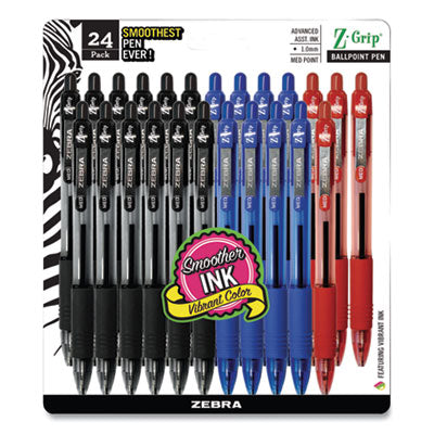 Z-Grip Ballpoint Pen | Assorted | 24-Pack