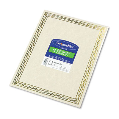 Foil Stamped Award Certificates | Gold | 12-Pack
