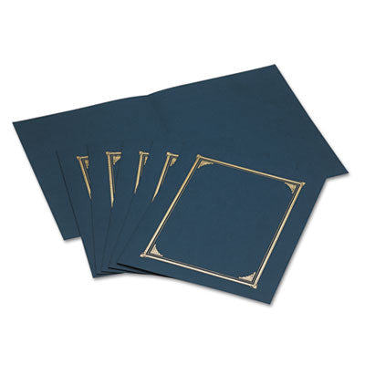 Certificate/Document Cover | Navy Blue | 6-Pack