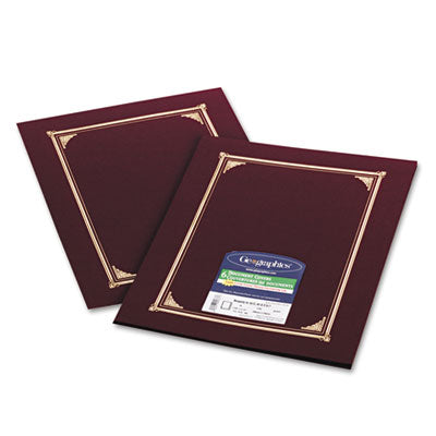 Certificate/Document Cover | Burgundy | 6-Pack