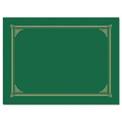Certificate/Document Cover | Green Linen | 6-Pack