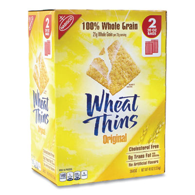 Nabisco® Wheat Thins Crackers, Original, 20 oz Bag, 2 Bags/Pack
