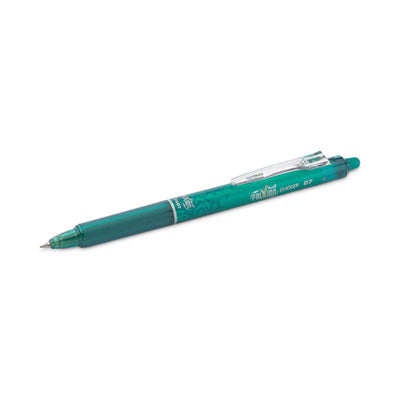 Pilot® Frixion Clicker Erasable Gel Pen, Retractable, Fine 0.7 Mm, Green Ink, Green Barrel, Dozen - Bloom Skins