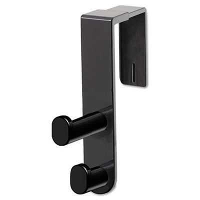 Safco Plastic Coat Hook | 2-Hook | Black