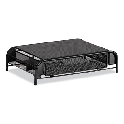 Safco® Powered Onyx Monitor Stand, 18.25" x 11.75" x 4.5", Black