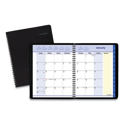 QuickNotes Monthly Planner | Black, 2025