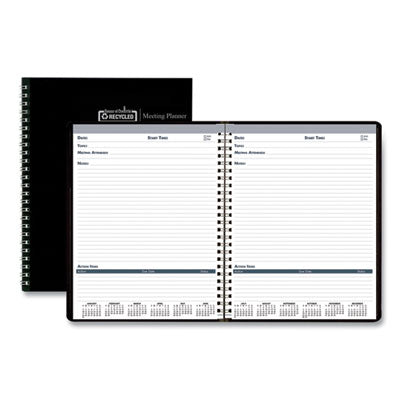Meeting Note Planner | 11x8.5, Recycled, 2025