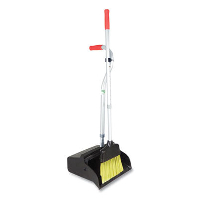 Telescopic Ergo Dust Pan With Broom | Black/Silver