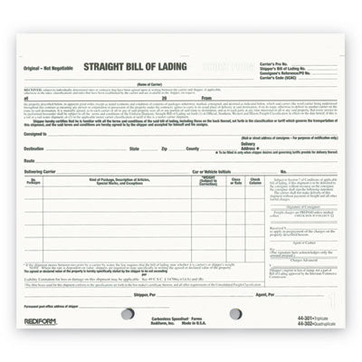 Snap-A-Way Bill of Lading | 3-Part, 250 Forms