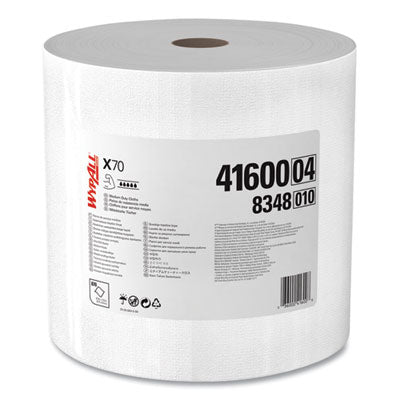 WypAll X70 Cloths | Jumbo Roll, White, 870/Roll