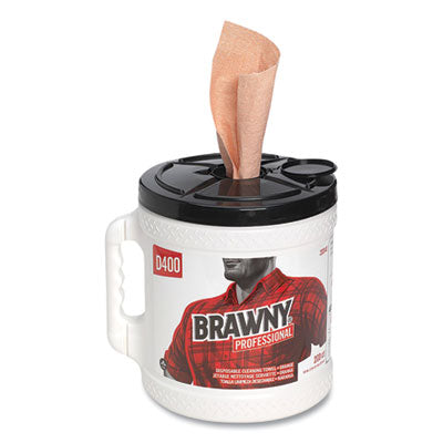 Disposable Cleaning Towel System | Brawny | Orange