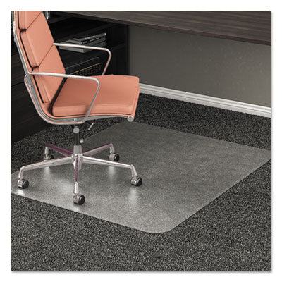 deflecto® Rollamat Frequent Use Chair Mat, Medium Pile Carpet, Flat, 46 X 60, Rectangle, Clear