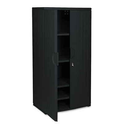 Rough n Ready Storage Cabinet | 4-Shelf, Black
