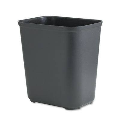 Fiberglass Wastebasket | 7 gal, Black