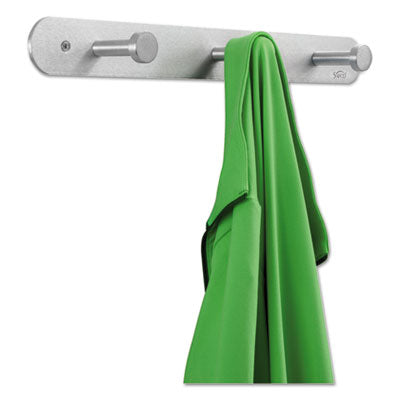 Nail Head Wall Coat Rack | 3-Hook, Satin