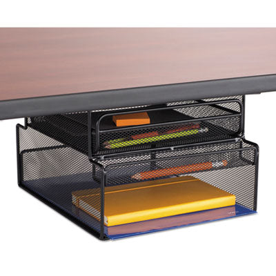 Onyx Hanging Organizer with Drawer | Under Desk