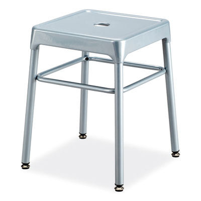 Steel GuestBistro Stool | 18" Height, Silver