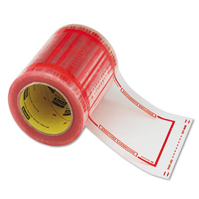 Scotch Pouch Tape | 5" x 6", Orange Border