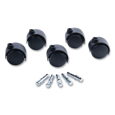 Deluxe Duet Soft-Wheel Casters | 5/Set
