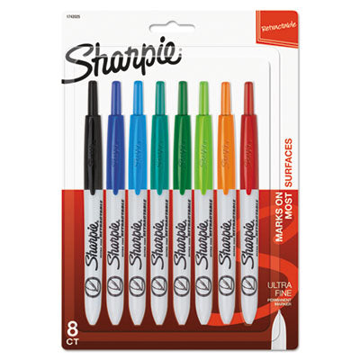 Retractable Permanent Marker Set | 8/Set